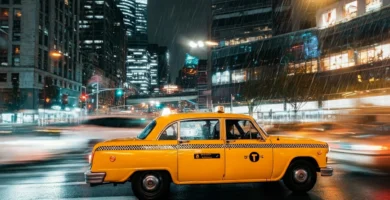 Yellow taxi cab near me